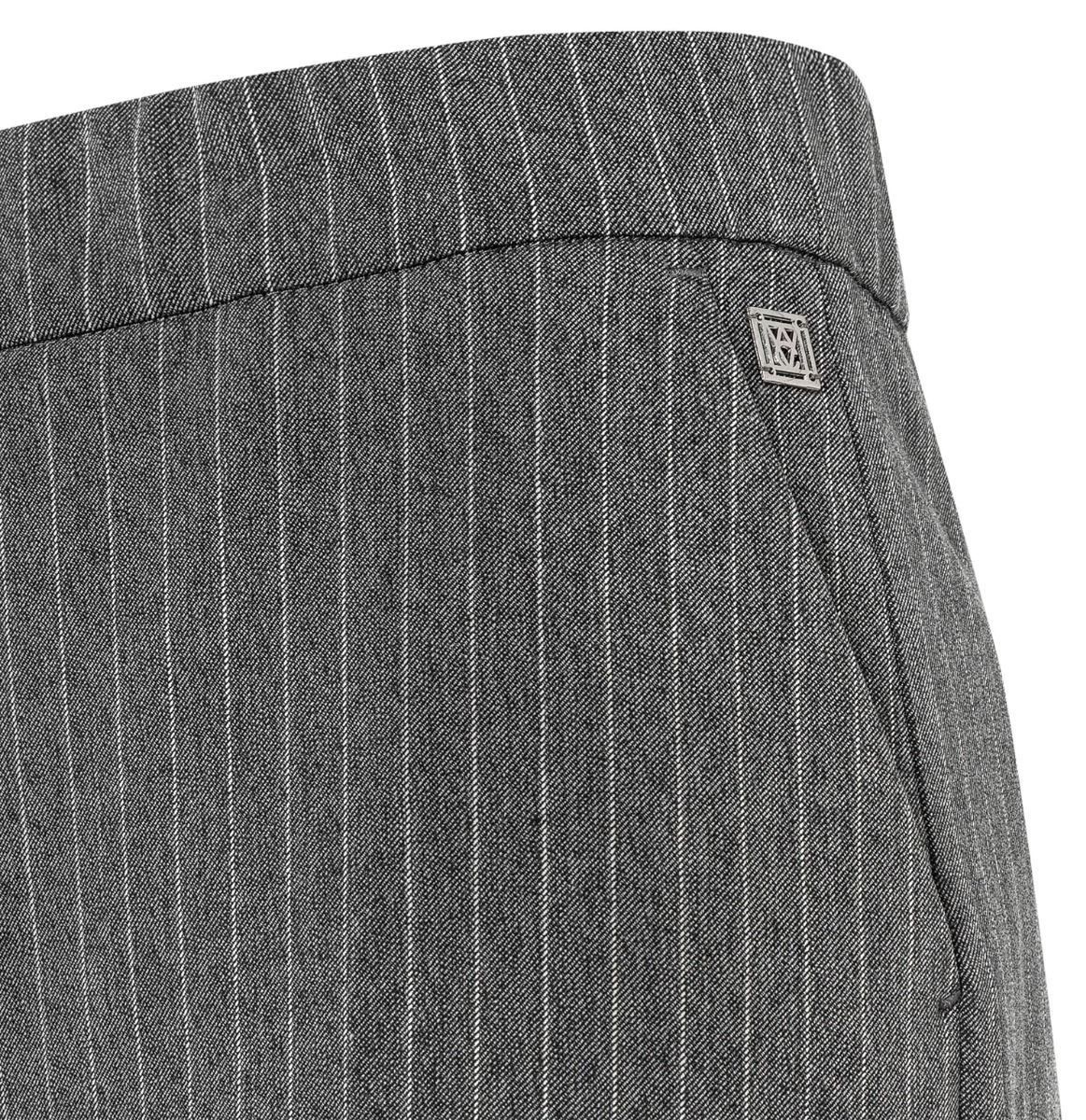 MAC 0140 3055-00 CHIARA Wide Pantalon-smoked grey stripe