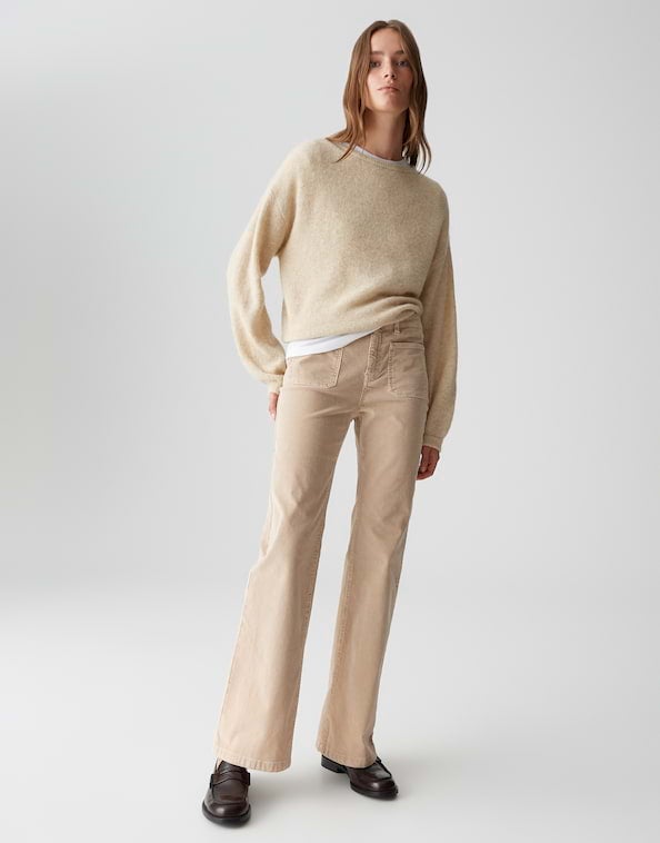 OPUS Flared broek 1045959389100 Ebbi corduroy