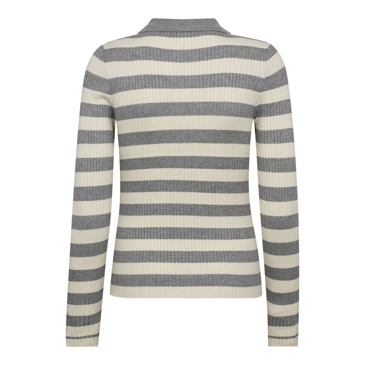 CO'COUTURE 42009 BonnyCC Str Polo Knit-Light Grey