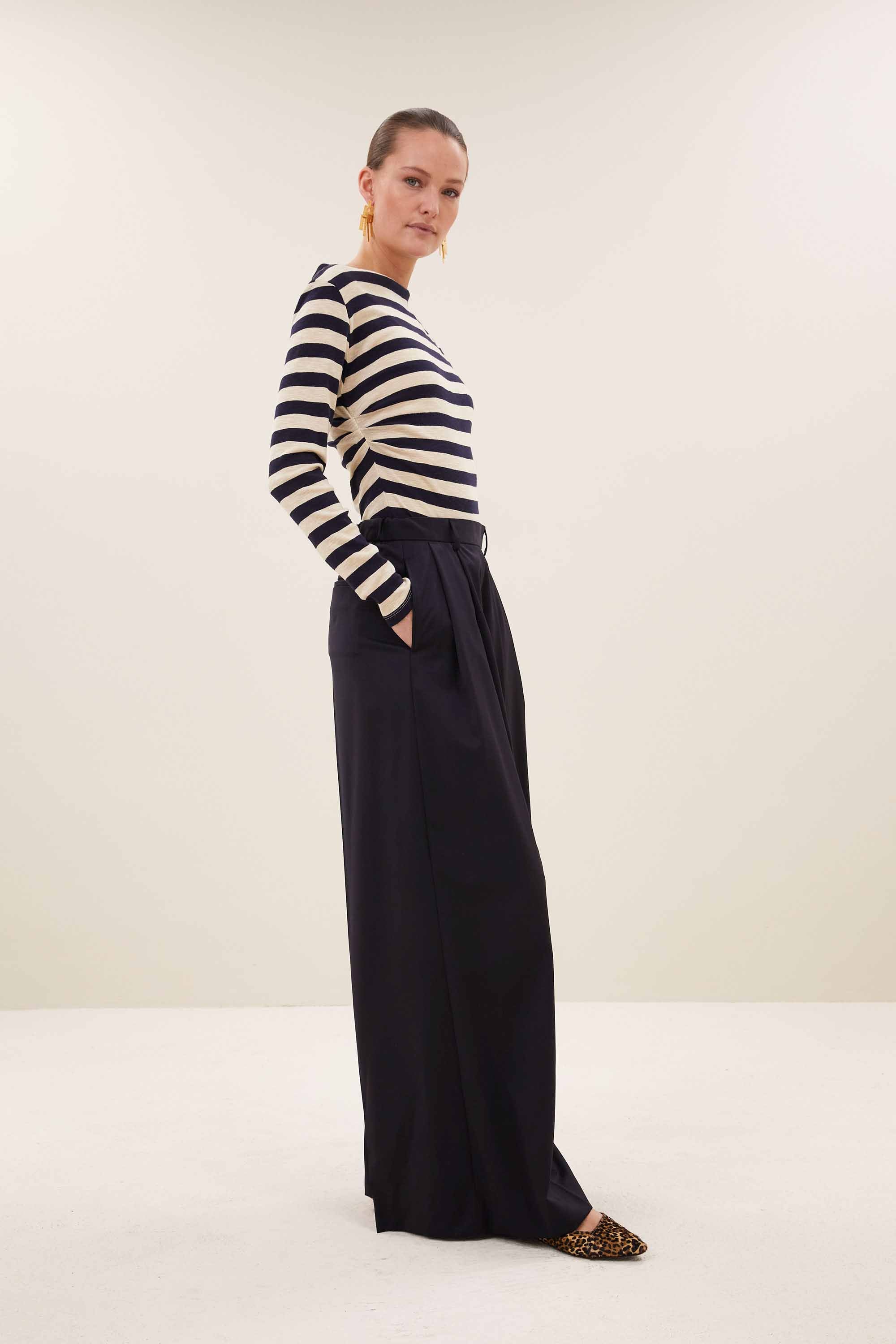 BY-BAR 26411118 leya big stripe top
