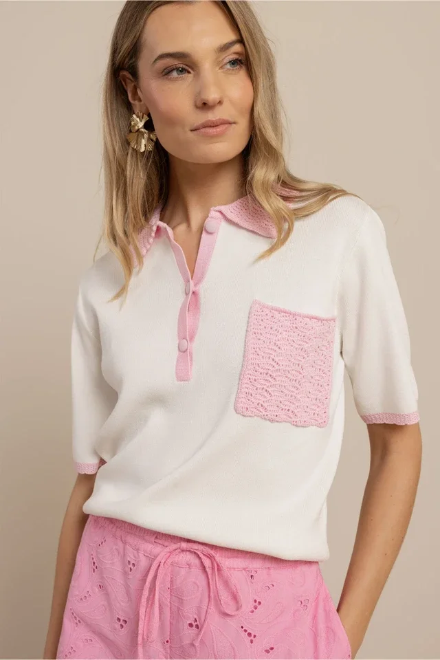 STUDIO ANNELOES 13915 Jemy crochet polo
