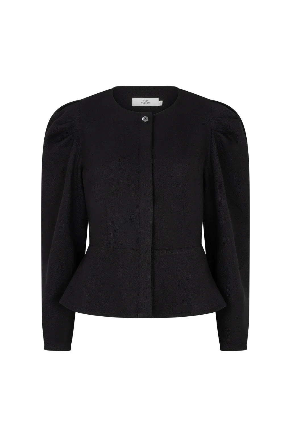 RUBY TUESDAY T609-1136 Pelene LSPeplumTop black