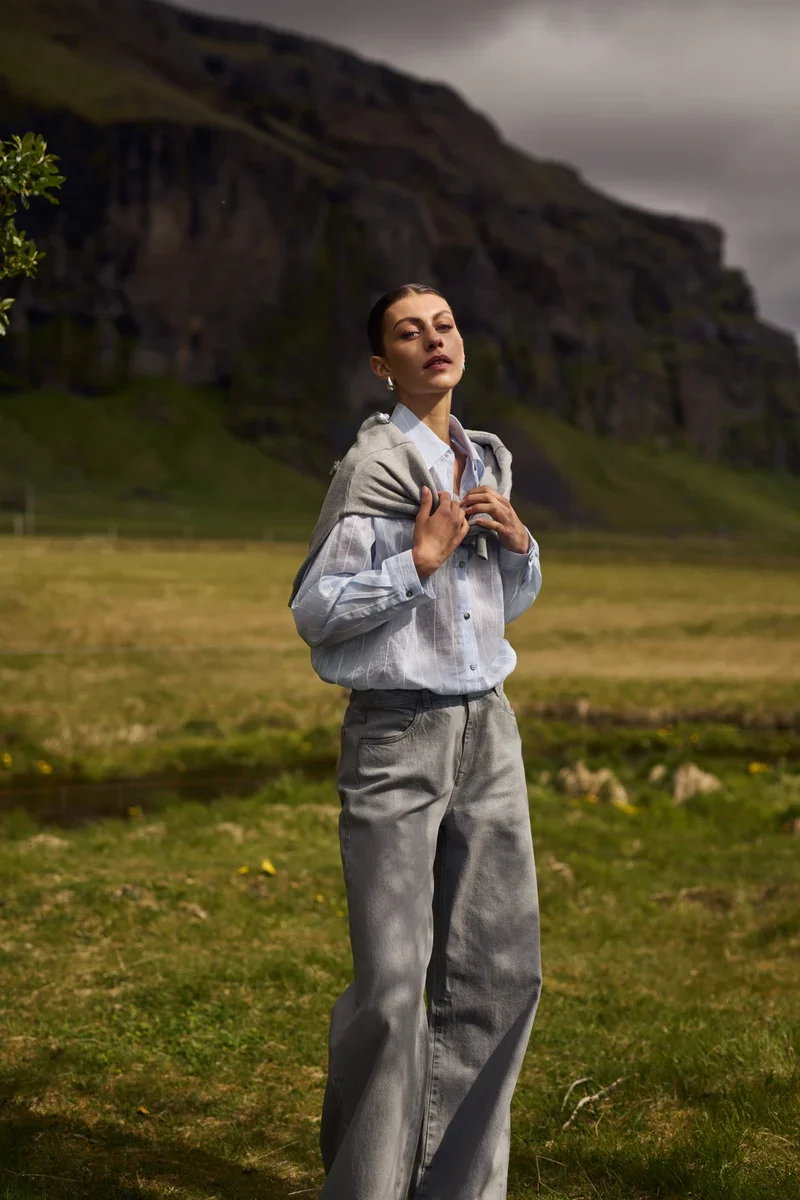 NUKUS NKF09052 Abby pants denim coating