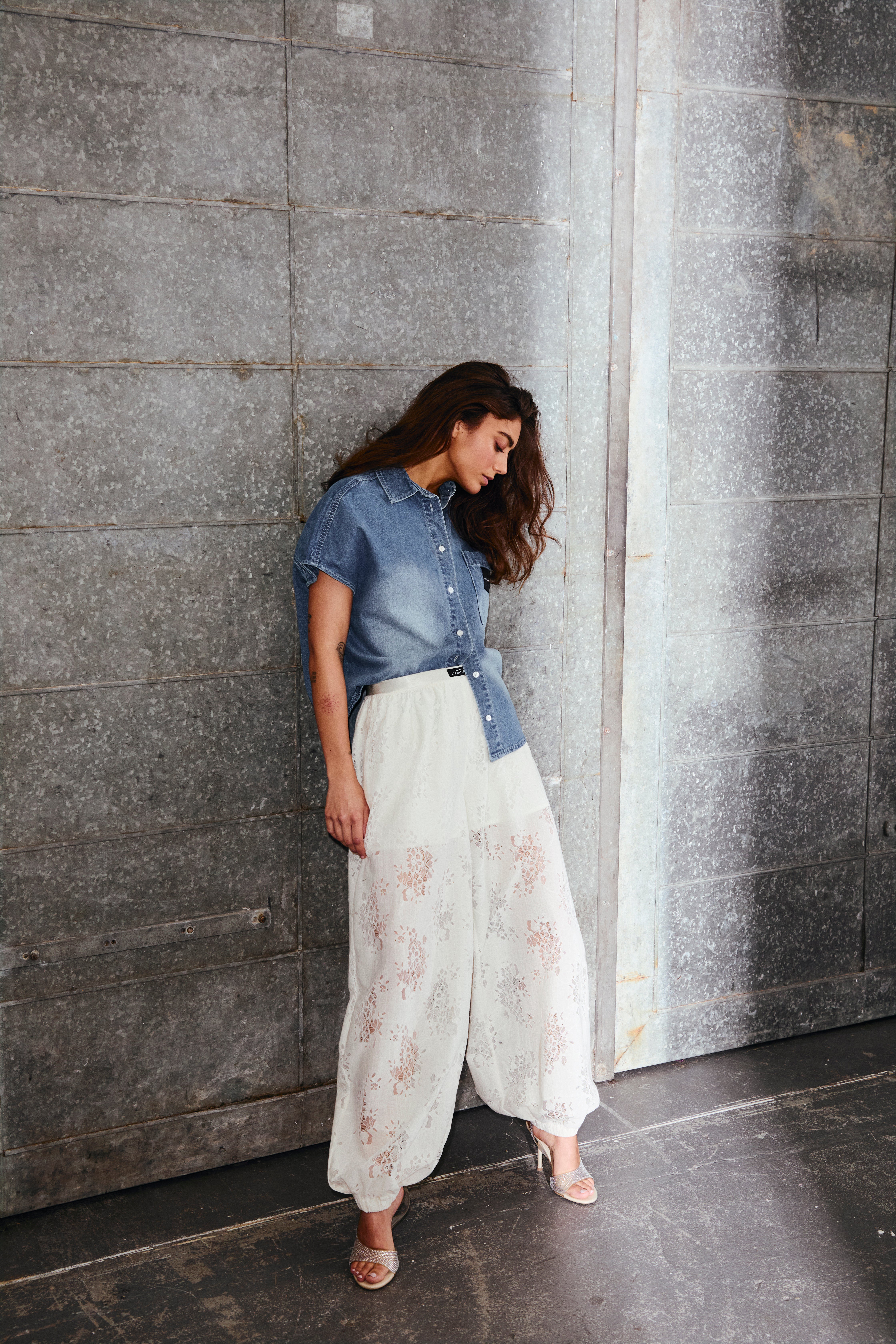 HAUTE L'AMITIE HL10593 Denim NS Logo Shirt
