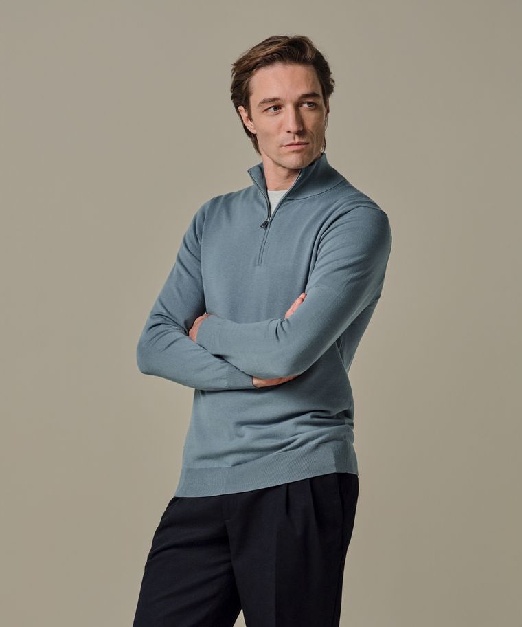 PROFUOMO PPXJ10008F PULLOVER HALF ZIP
