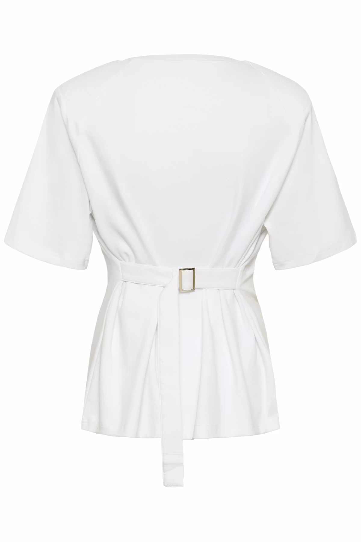 My Essential Wardrobe 10705415 MWApir Belt Tee-white