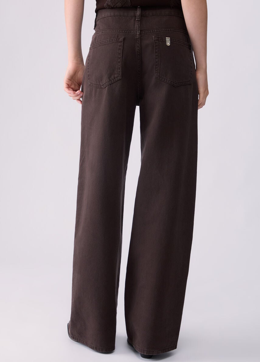 LIU JO UF6160T581A Pant Straight Awry- Mole