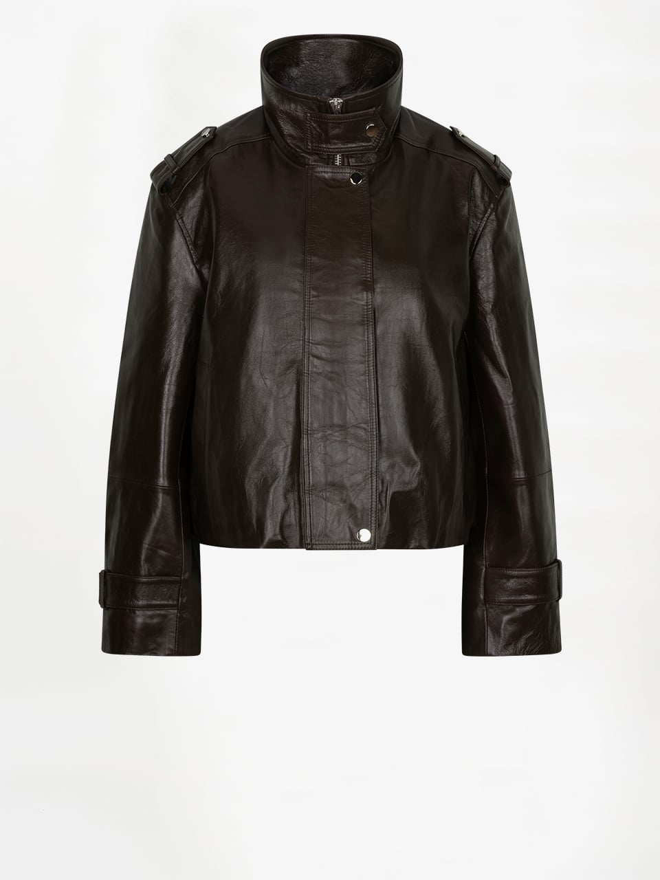 DANTE 6 263115 Kleo Crop Leather Jack brown