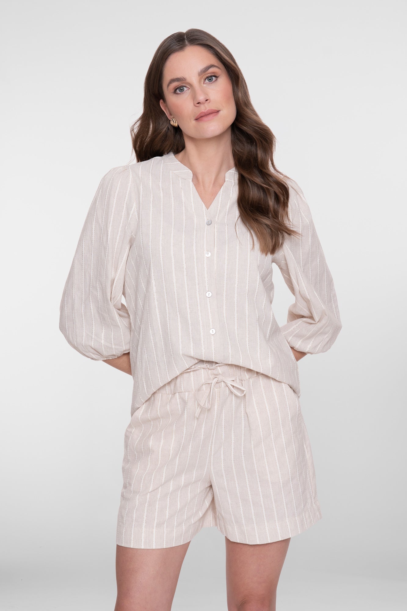 GEISHA Blouse gestreept lurex 63169-70