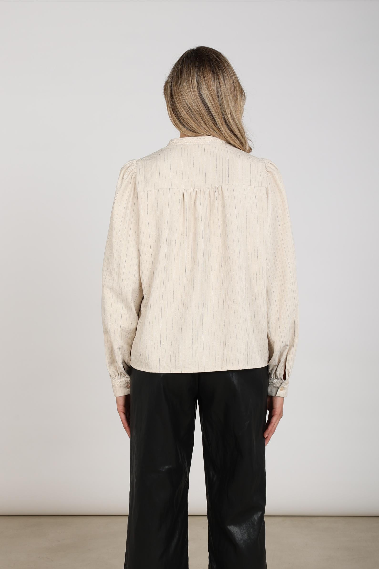 NUKUS NKF02171 Lizzy Blouse Stripe Lurex