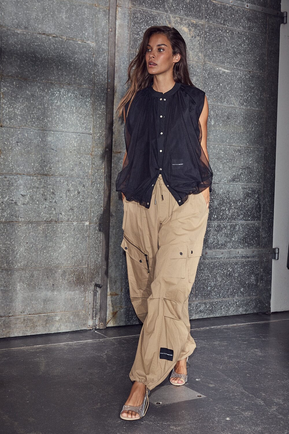 HAUTE L'AMITIE HL11086 Air Zip Tall Pants- Walnut