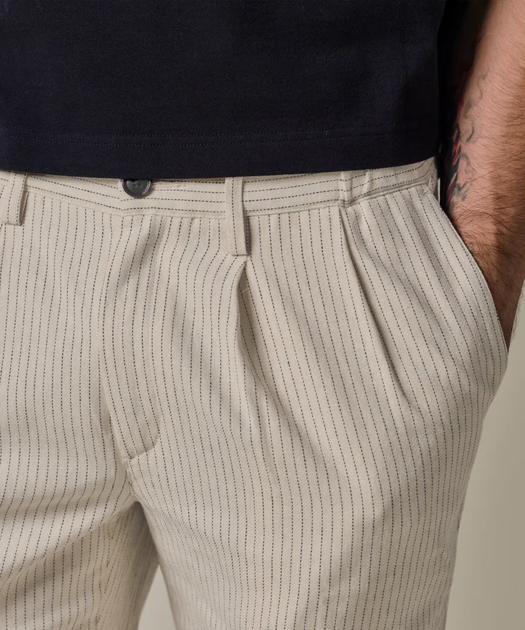 PROFUOMO PPXQ10015A SHORT STRIPE
