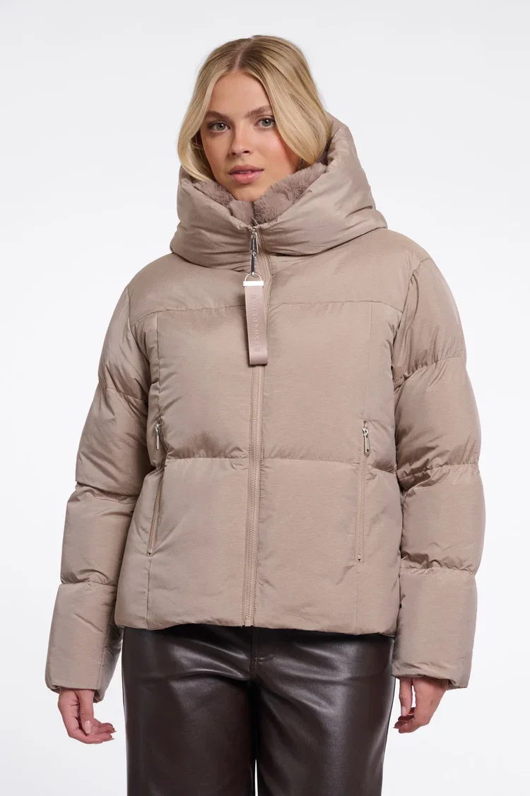RINO & PELLE Joni.7002612 padded jas - mocha latte