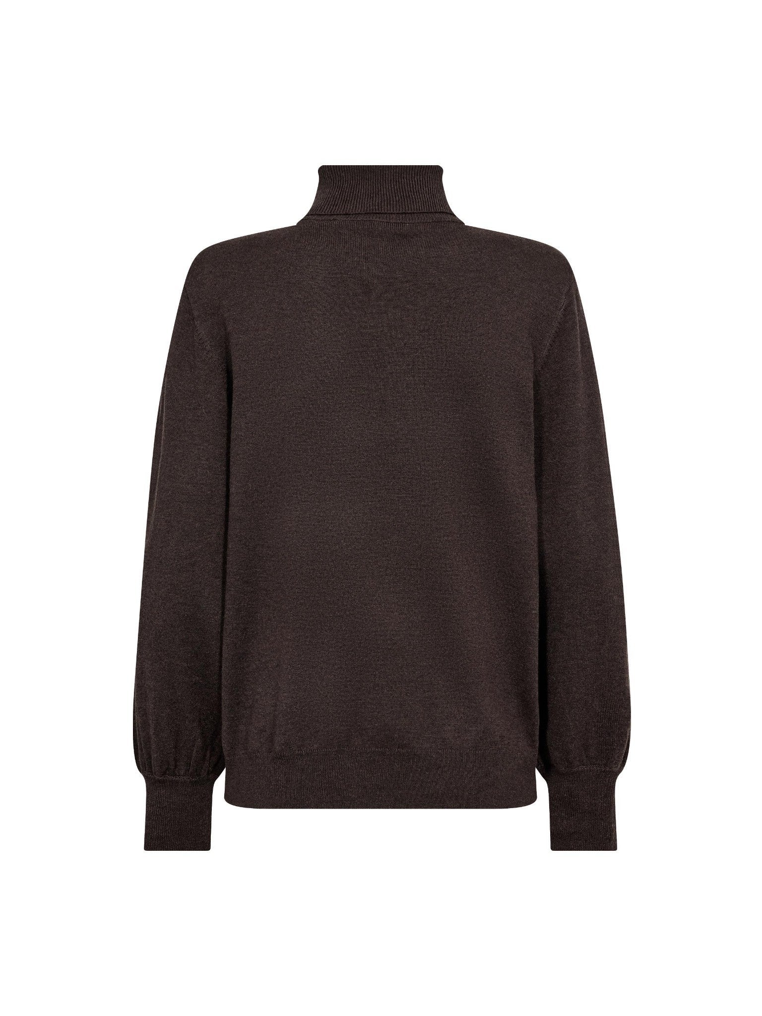 CO'COUTURE 500213 CoryCC PadRoll-NeckKnit-DarkBrown