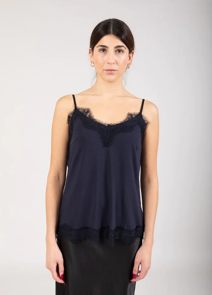 CCH1004 Rosie Lace Top Blue