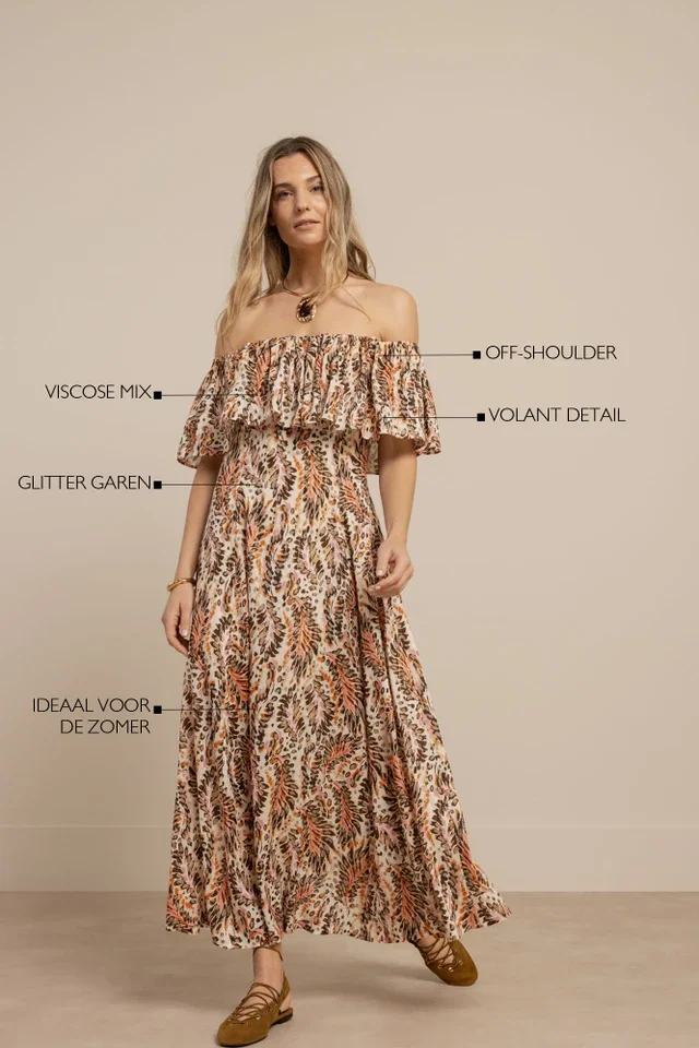 STUDIO ANNELOES 13867 Froukje feather dress