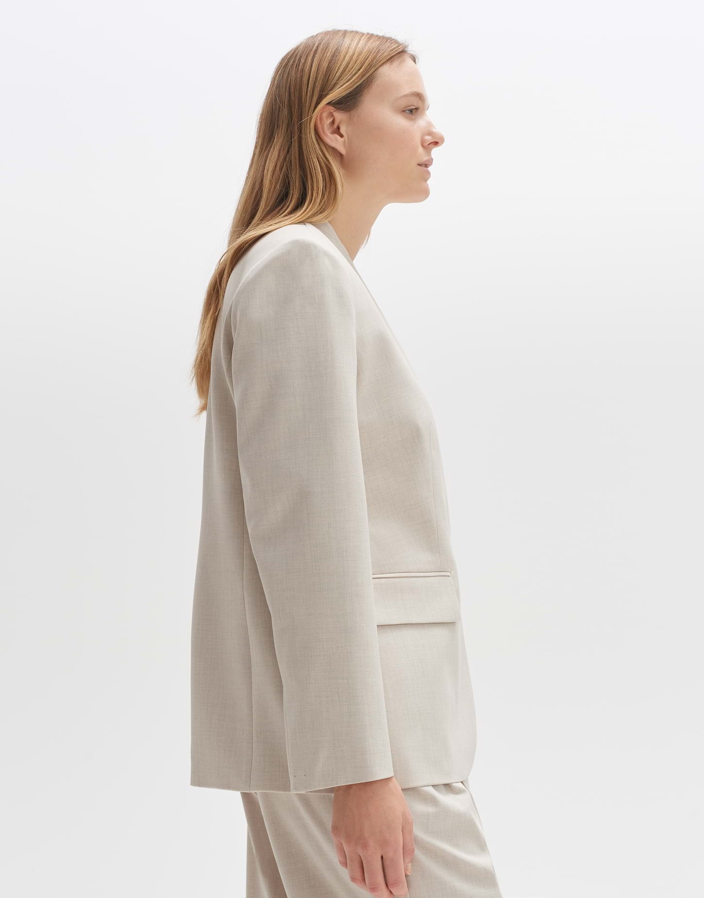 OPUS Beige Blazer 10302712392275 Jalma