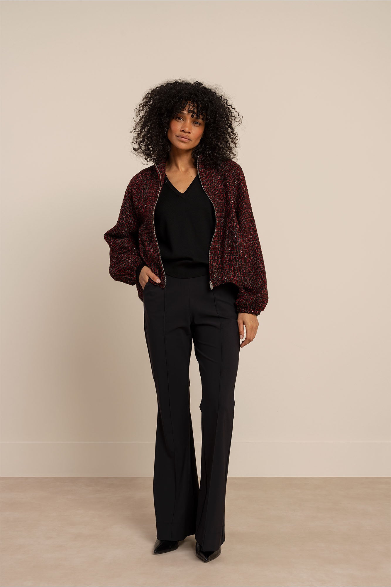 STUDIO ANNELOES 14317 Ruth v-neck pullover