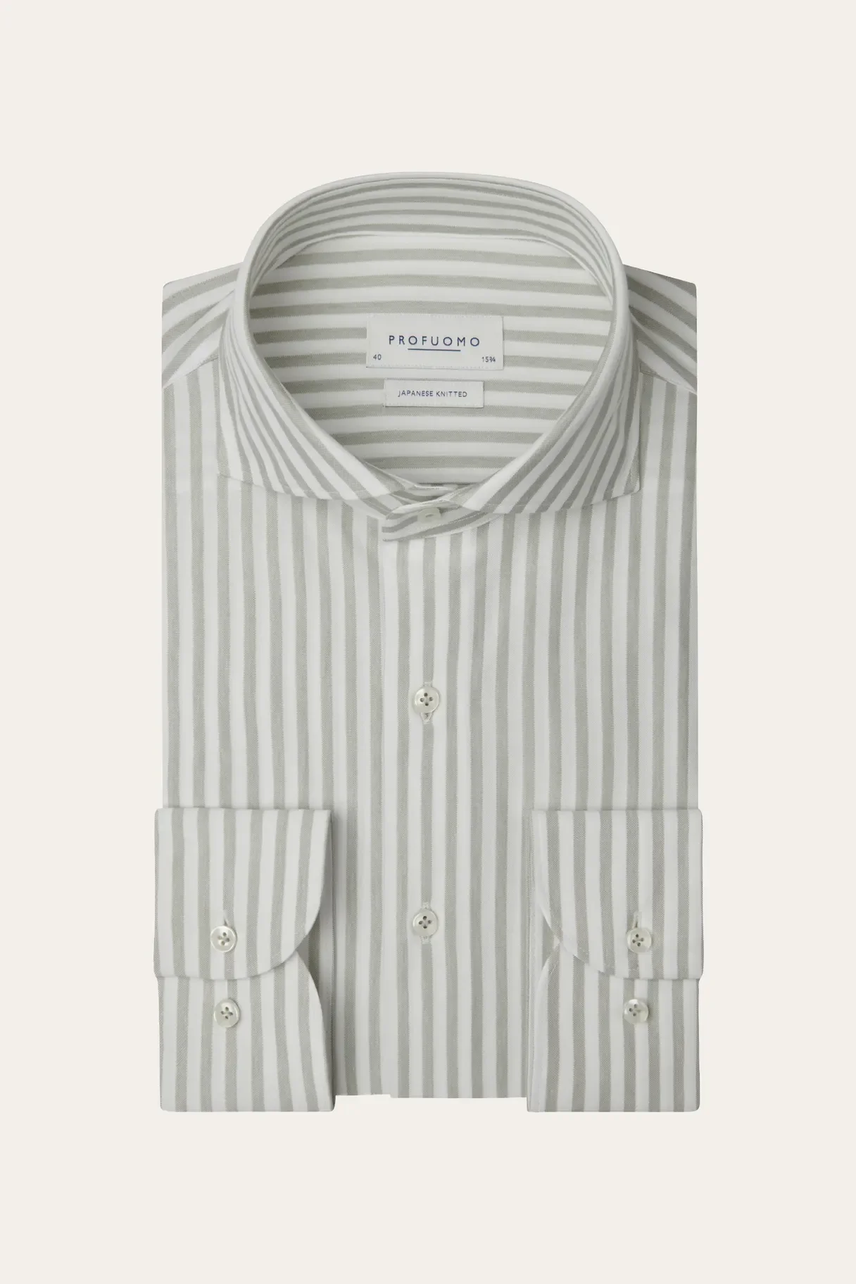 PROFUOMO PPXH30024C Groen Japanese knitted shirt