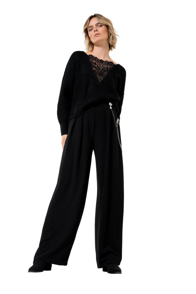 CarolineBiss 6508/10 Broek Crepe Plooi