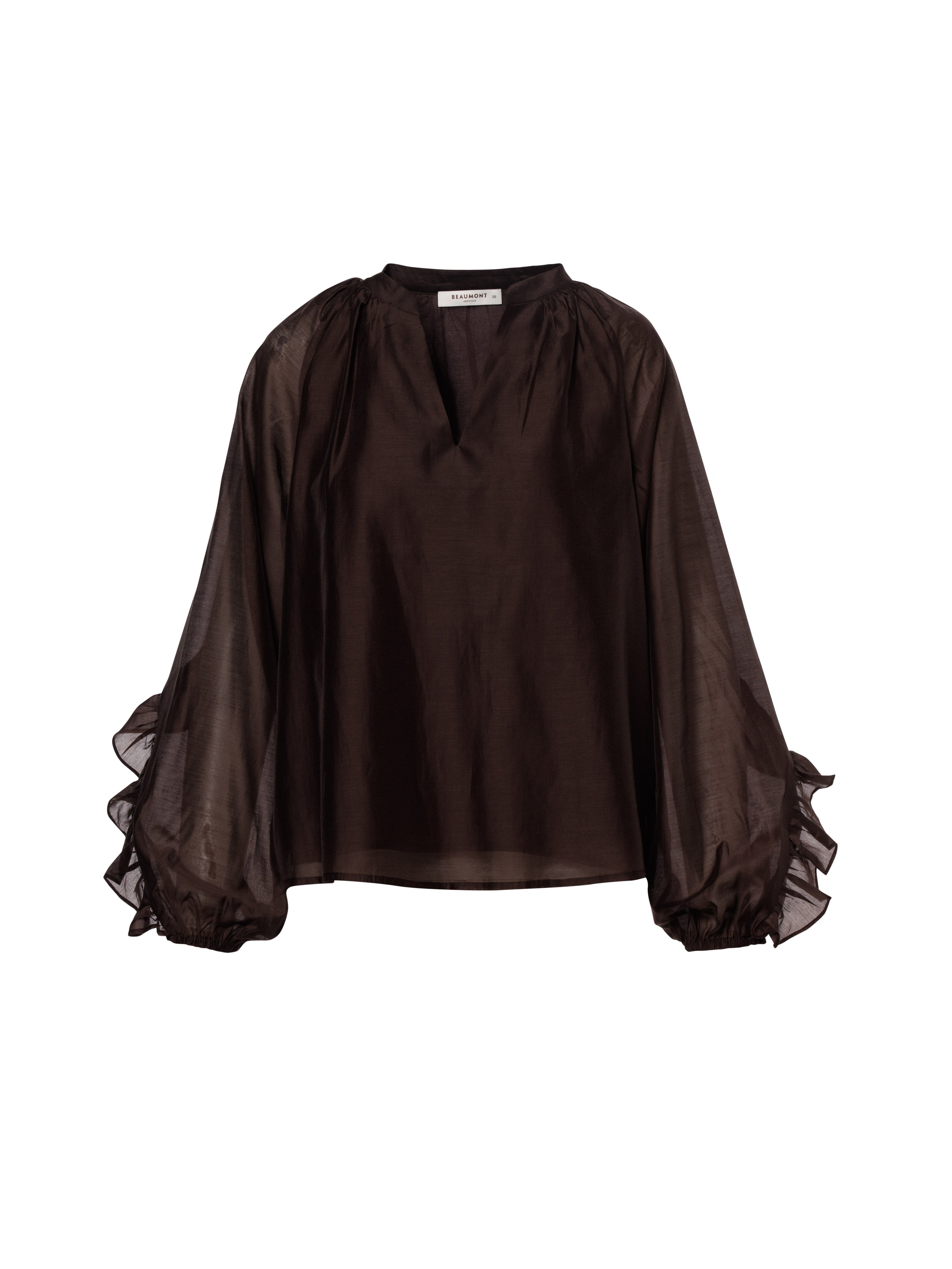 BEAUMONT BC18821263 AMANDA Blouse-Dark Chocolate