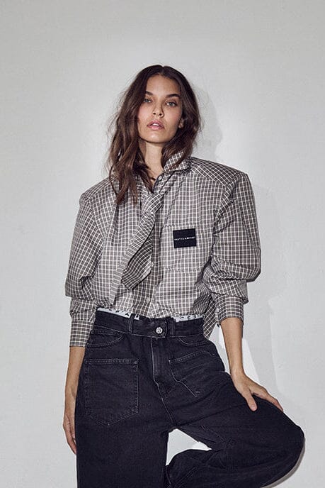 HAUTE L'AMITIE HL10721 Chess Tie Shirt