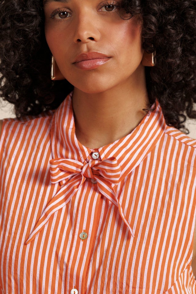 STUDIO ANNELOES 13907 Kimmy stripe poplin Blouse