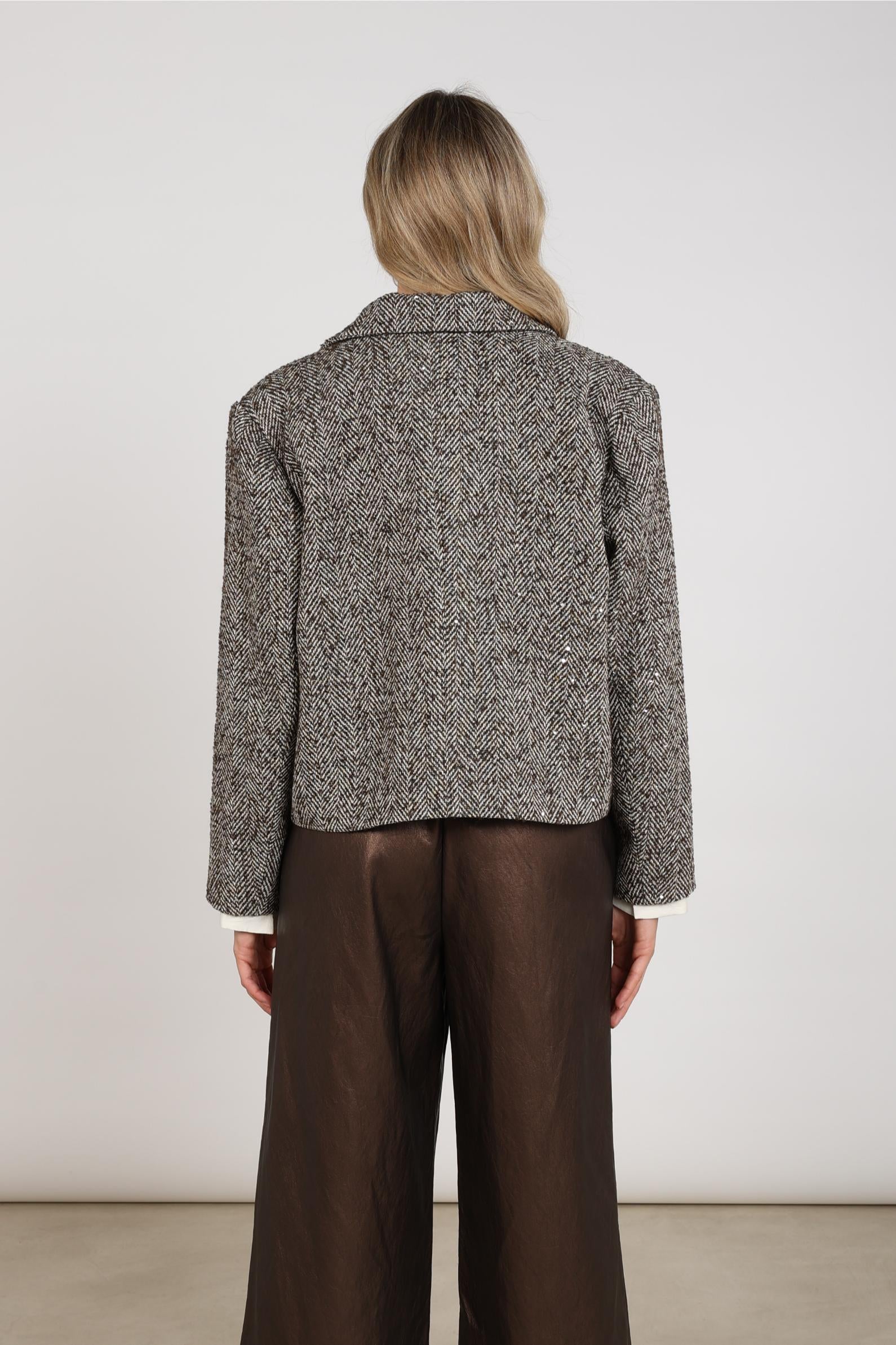 NUKUS NKF13096 Daphne Jacket Herringbone