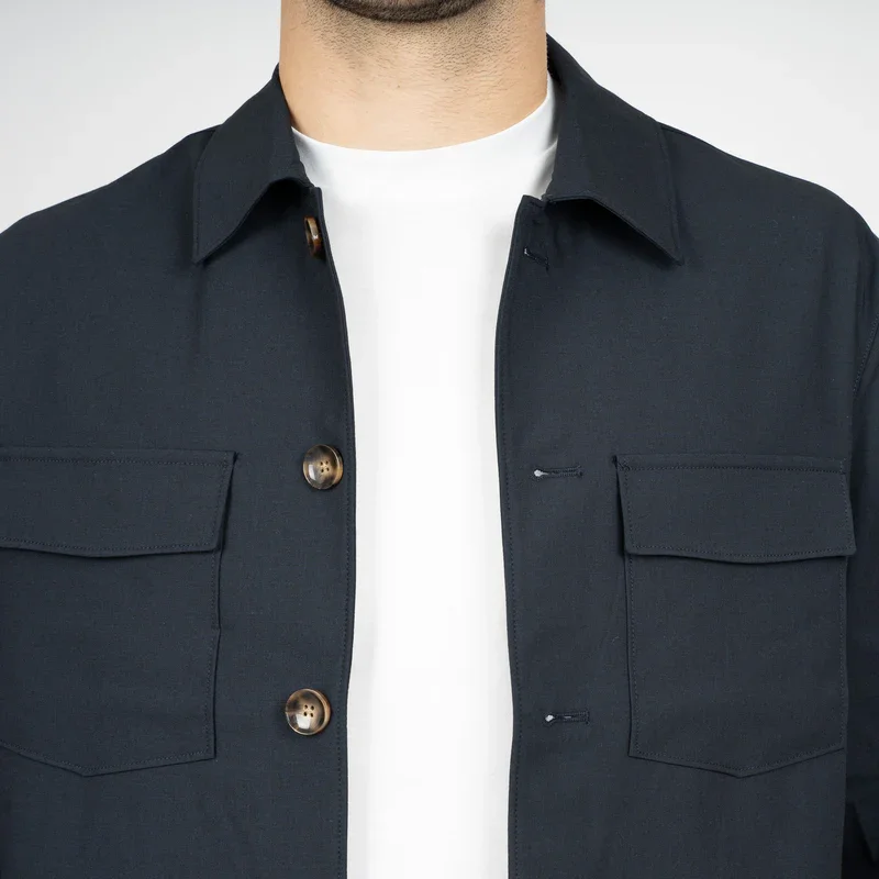 SEVEN DIALS SDL26114MA54 RONAN 141 Overshirt-Navy