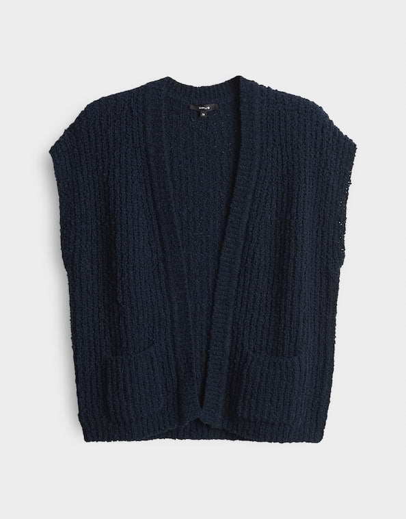 OPUS 10437613314367 Dimola boucle vest-coal blue
