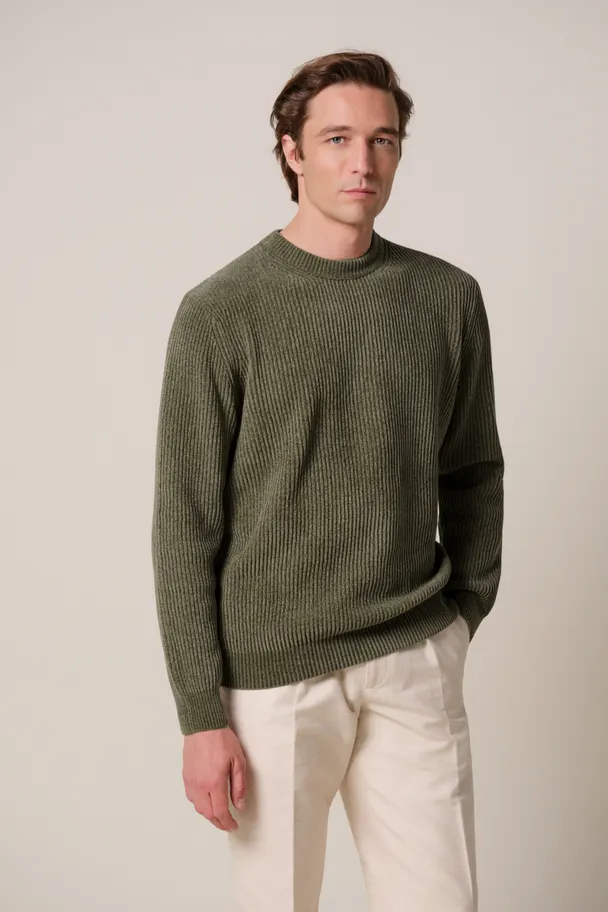PROFUOMO PPXJ30034A  chenille crewneck pullover