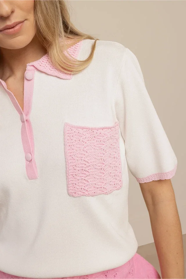 STUDIO ANNELOES 13915 Jemy crochet polo