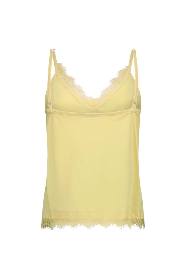 STUDIO ANNELOES 13852 Mitzie lace top-butter yellow