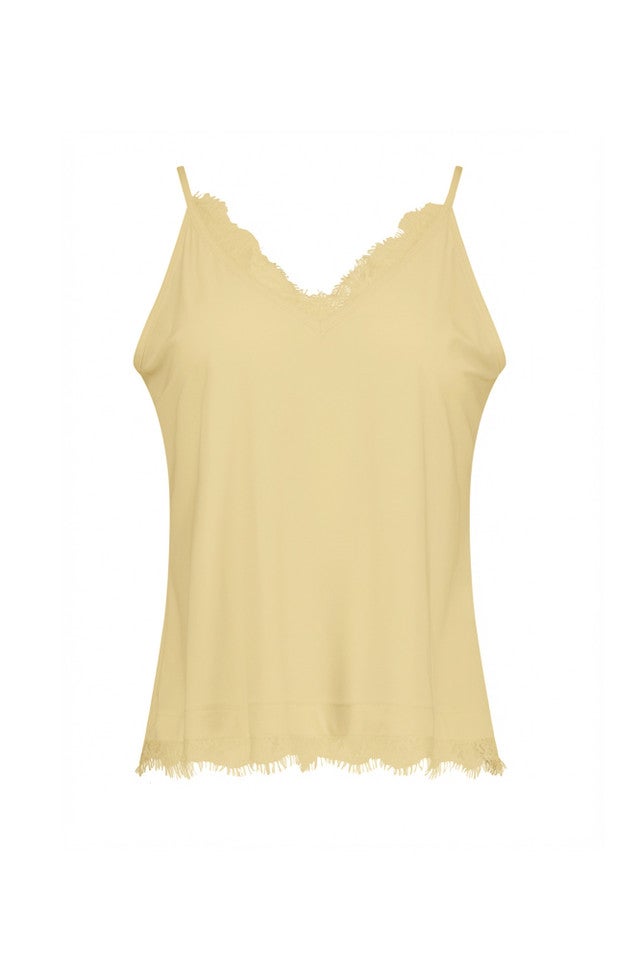 STUDIO ANNELOES 13852 Mitzie lace top-butter yellow