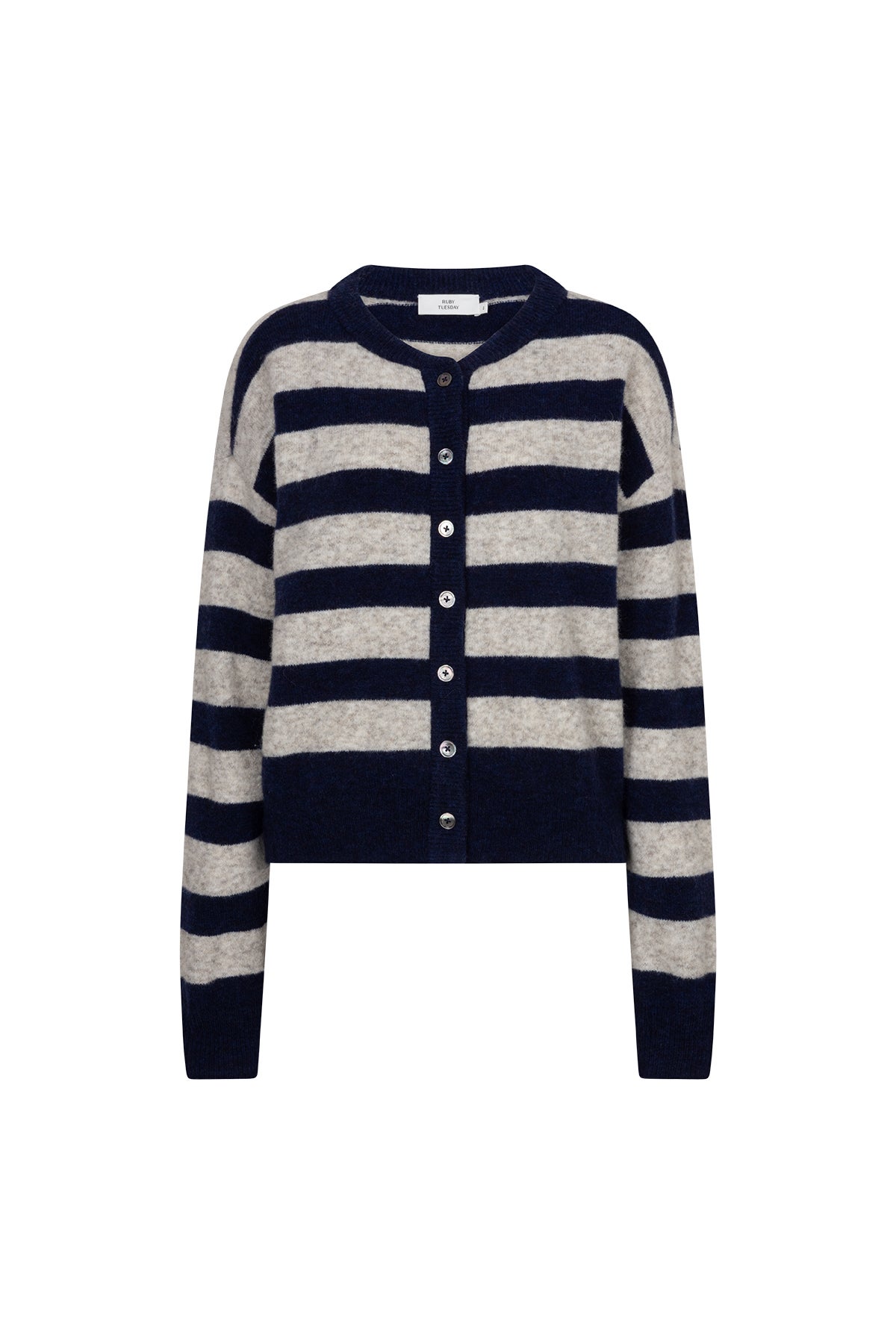 RUBY TUESDAY T608-1380 Vivett stripe Striped Cardigan - Night blue stripe