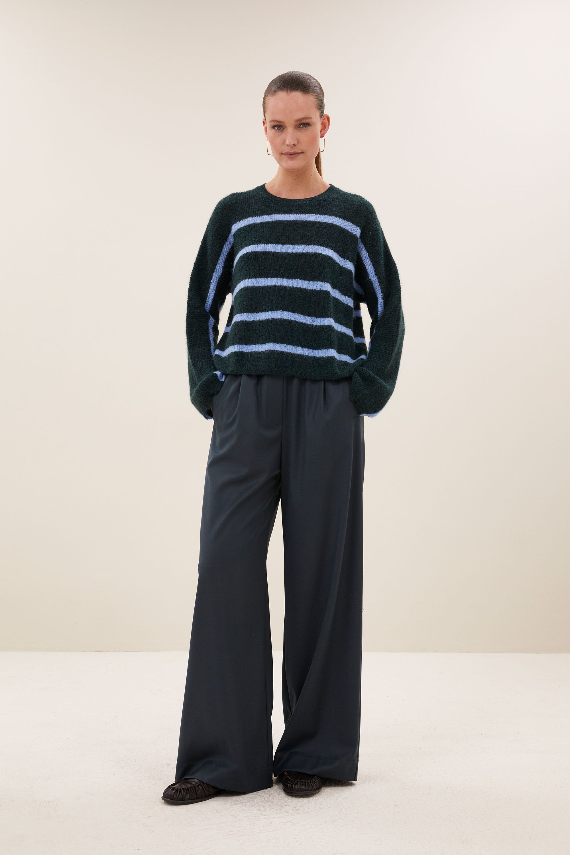 BY-BAR 26415014 vide stripe pullover