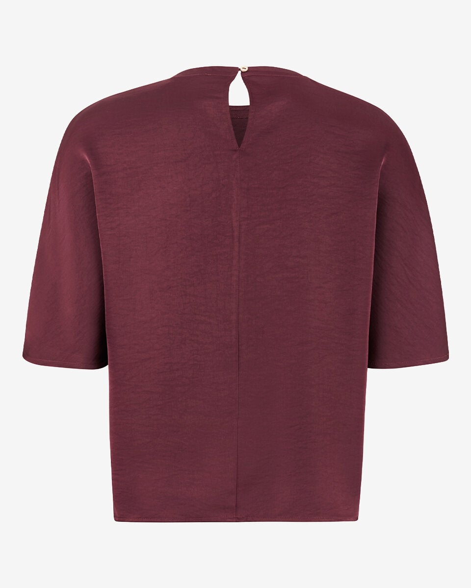 TOODAY TD126-121 AYA SS BLOUSE-bordeaux