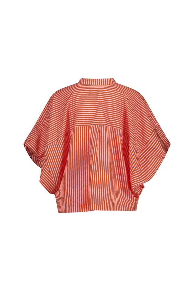 STUDIO ANNELOES 13908 Laureen stripe poplin Blouse