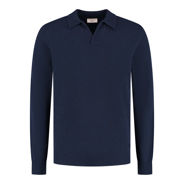 SEVEN DIALS SDL26305EM52 DAKAR pullover met polokraag - navy