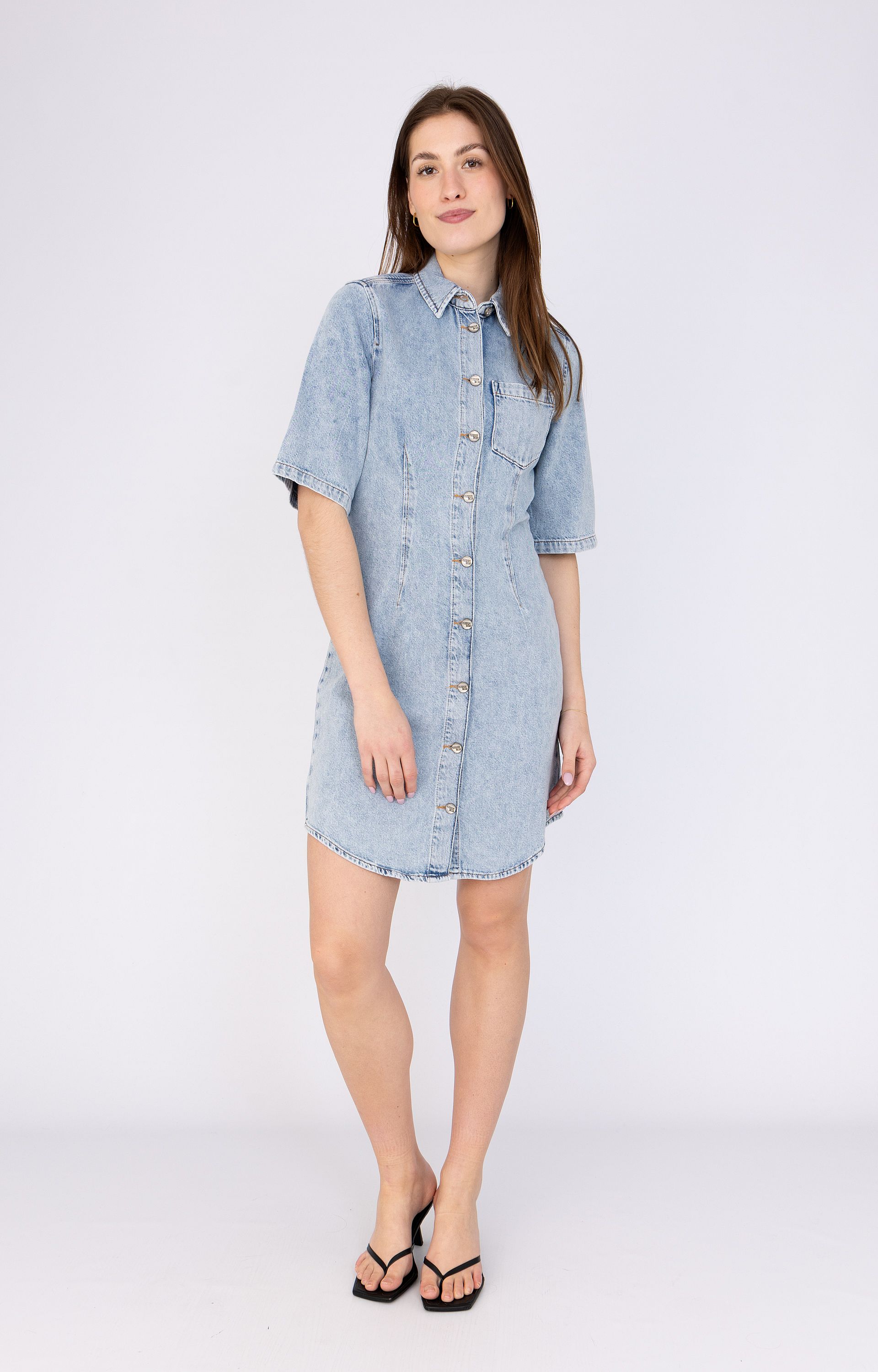 ANNA BLUE B11-06-Faia Jurk denim