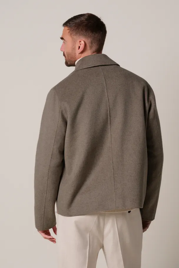 PROFUOMO PPXF30012C reversible wollen overshirt
