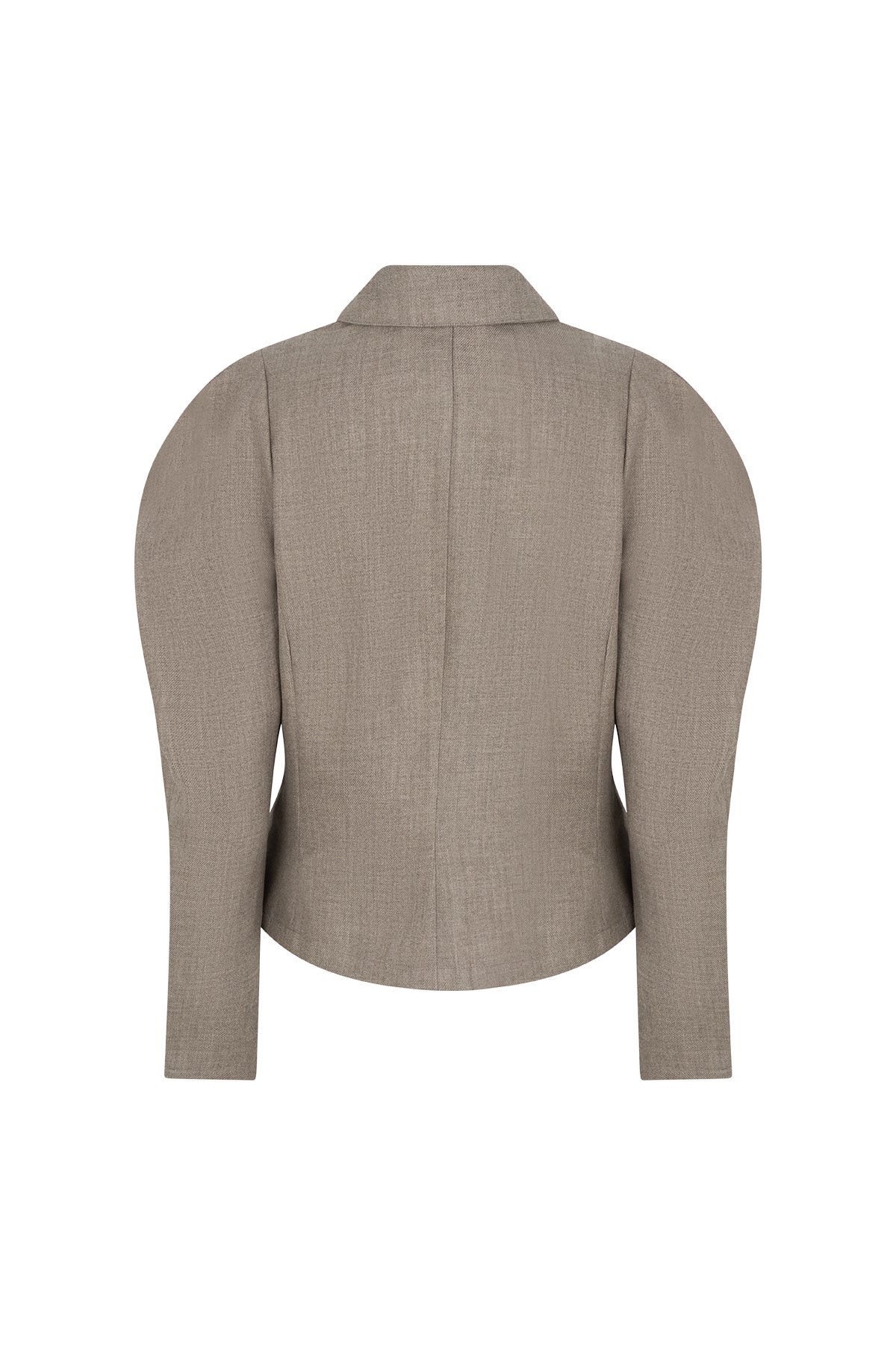 RUBY TUESDAY T607-1139 Ciriss Fitted balloon sleeve blouse - Slate grey