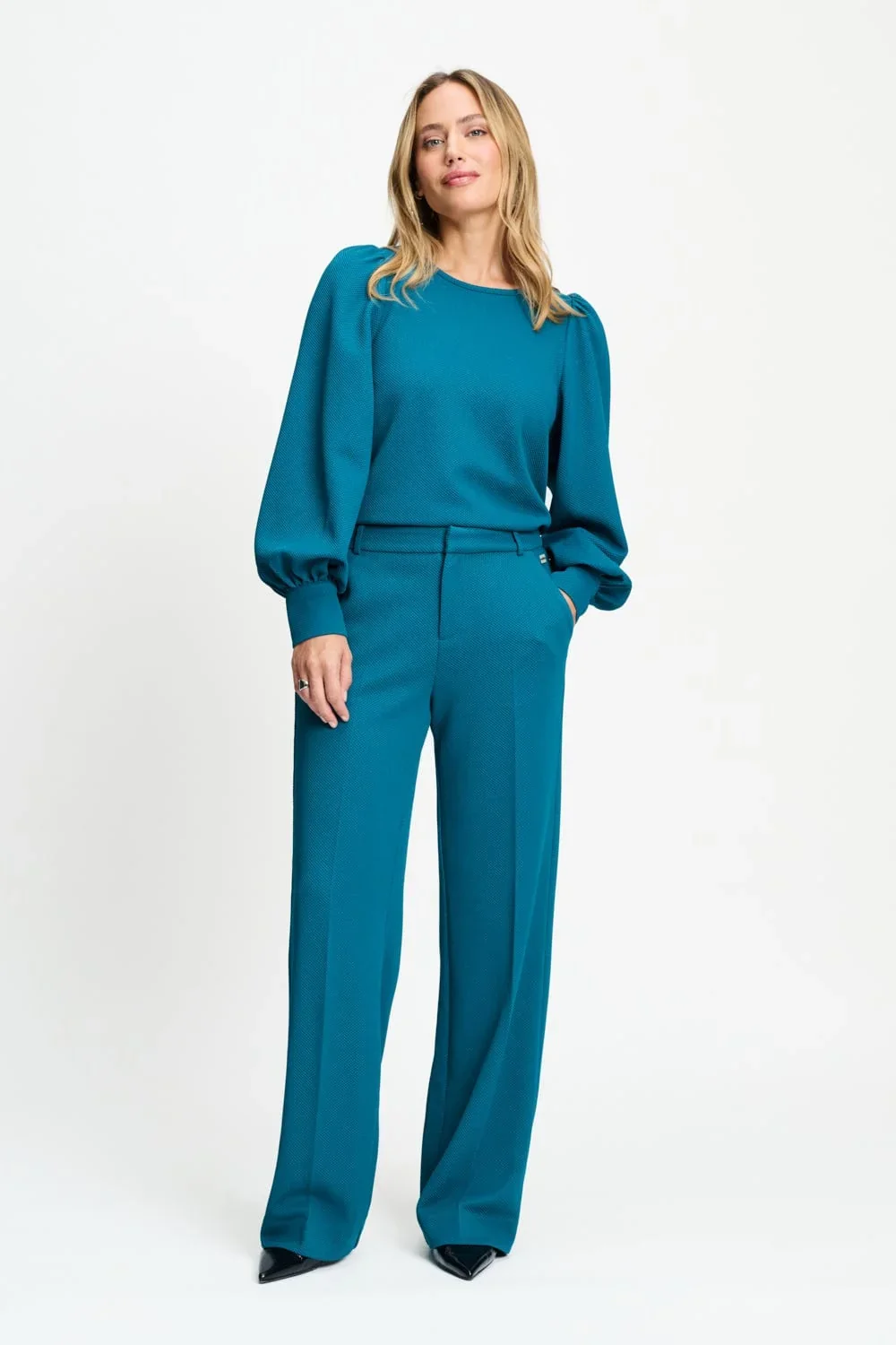POM SP9812 PANTS - Lara teal green