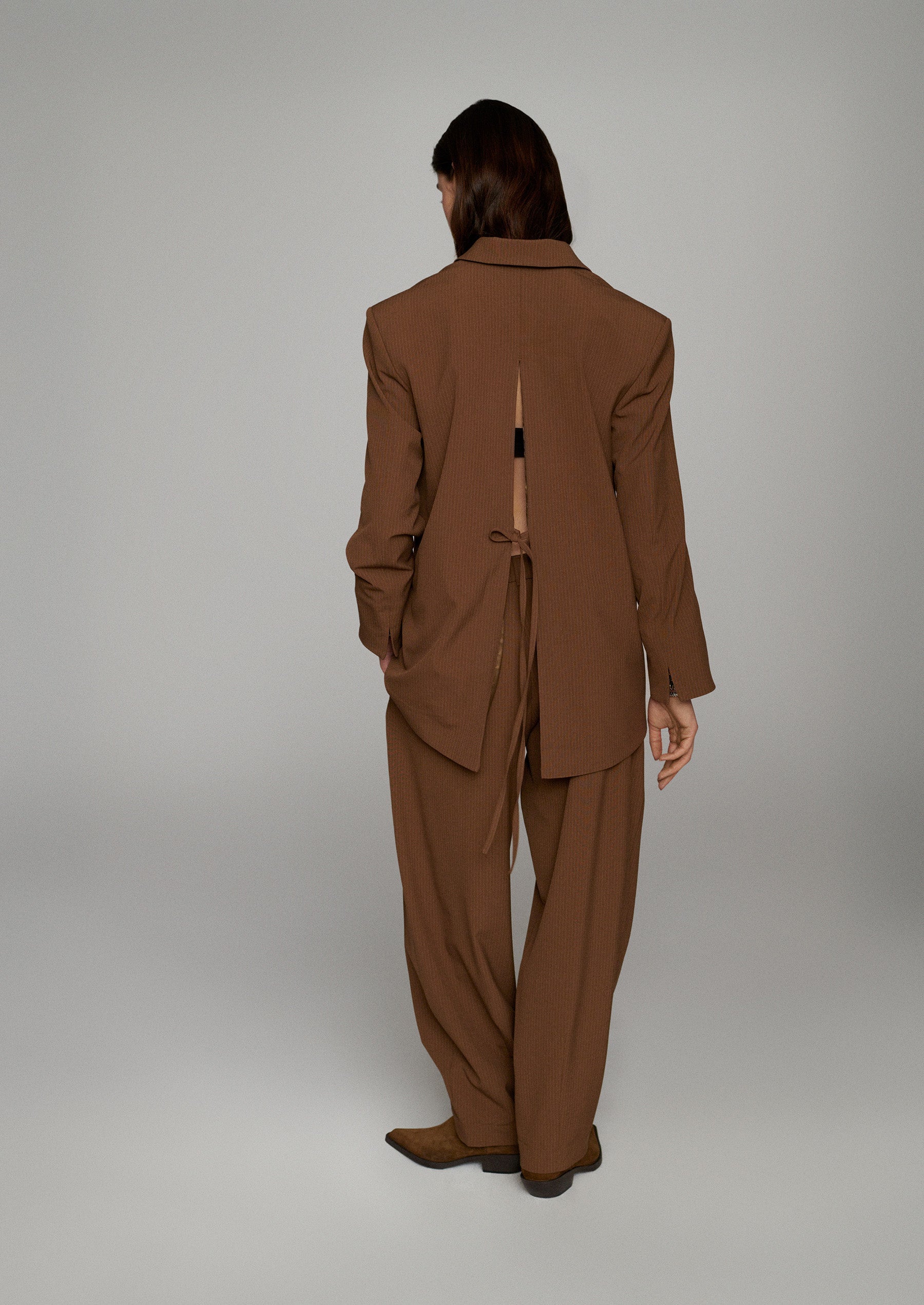 SUMMUM Blazer pinstripe 1s1339-12543