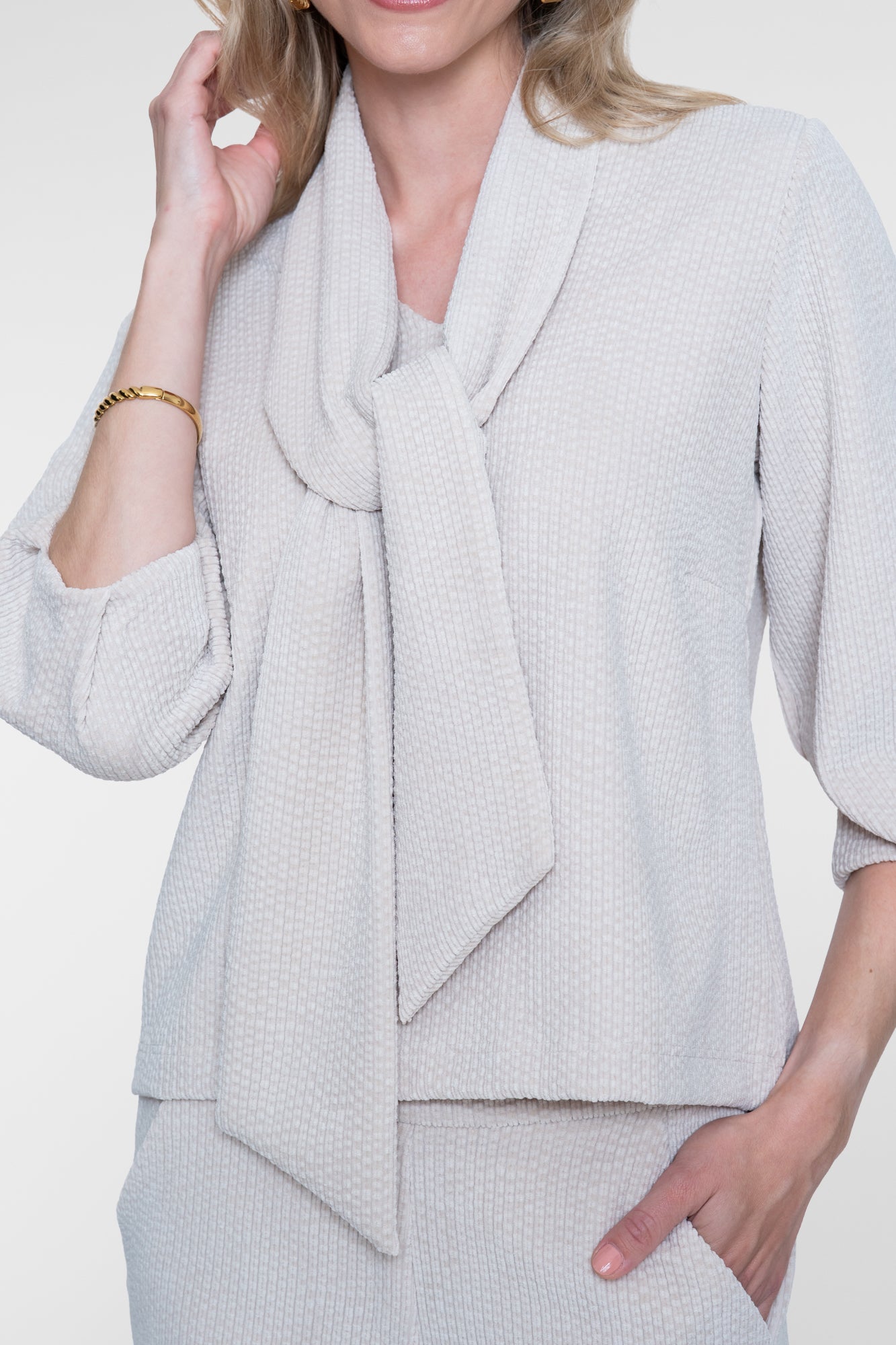 GEISHA 62650-20 BLOUSE MET SJAAL
