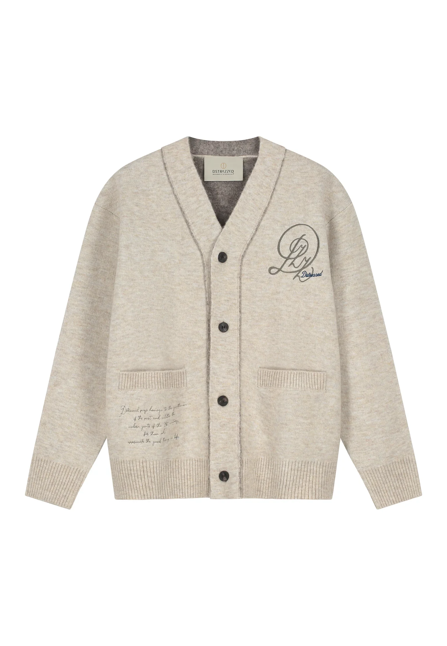 DSTREZZRED 406812 ALEX CARDIGAN vest grijs
