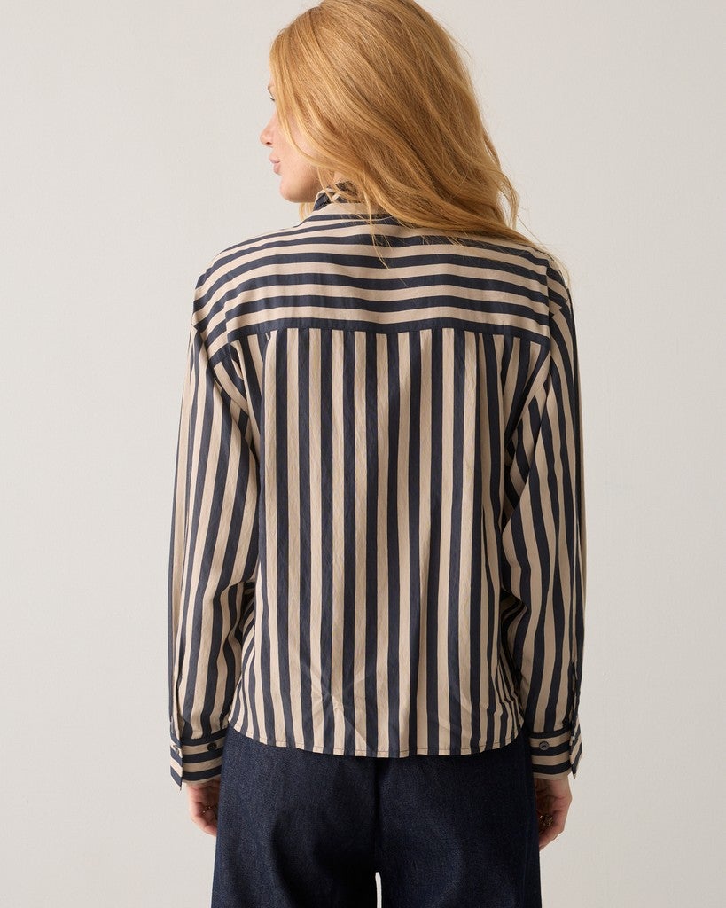 Summum 2s3523-12490 Gestreepte blouse - midnight blue
