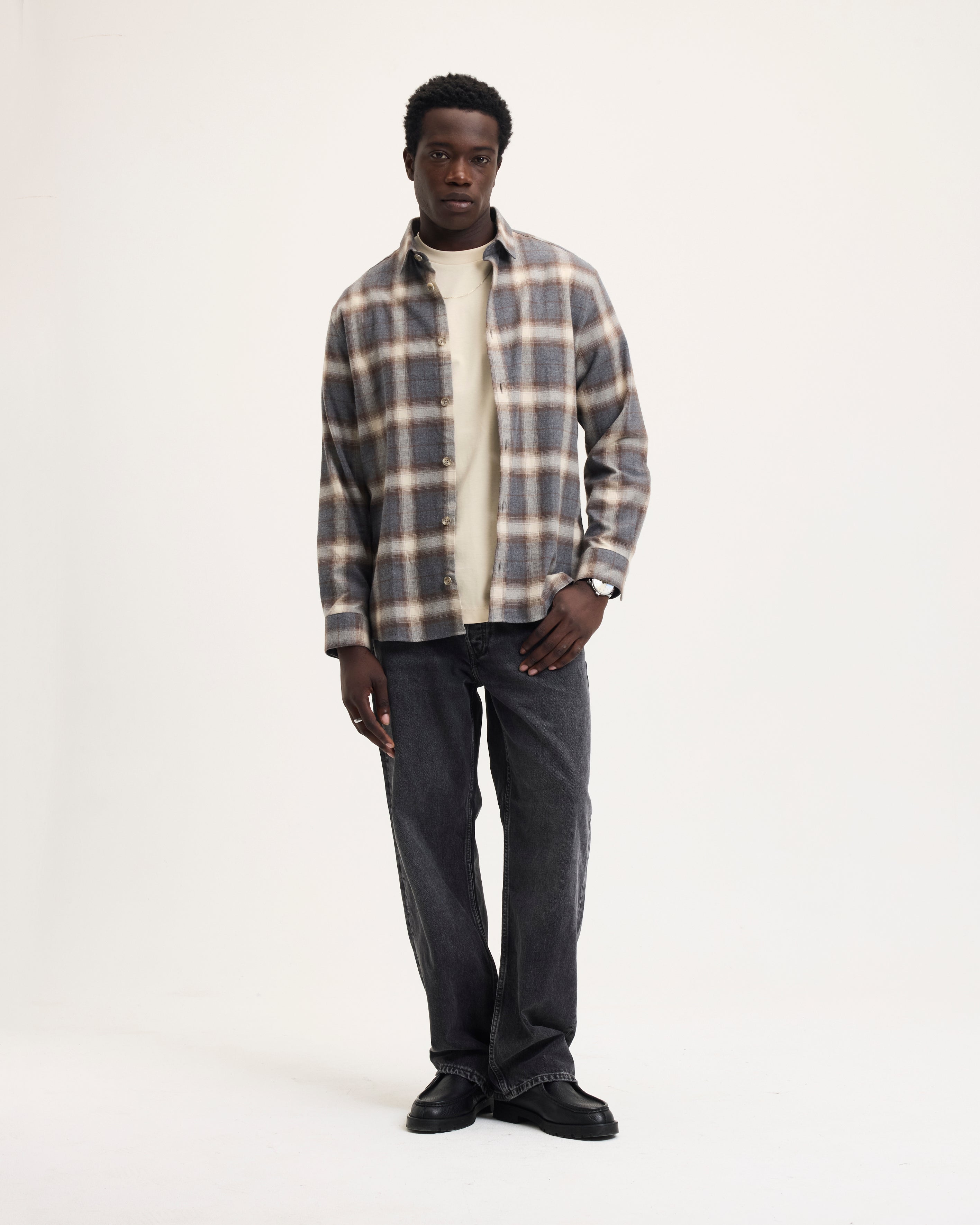 THE GOODPEOPLE SAMMIE 26020203 shirt grijs