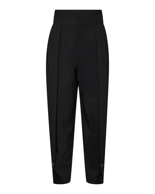 HAUTE L'AMITIE HL10864 Zeppe Pleat Tall Pant-Black
