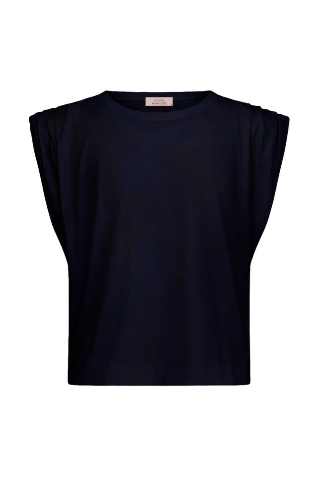 STUDIO ANNELOES 91541 Leona top - dark blue